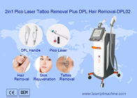 2 in 1 depilazione Pico Laser Tattoo Removal Beauty della macchina di Dpl